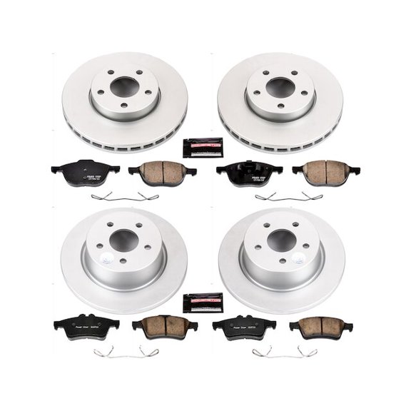 Front and Rear Brake Pad and Rotor Kit - Compatible with 2013 - 2018 Ford C-Max 2014 2015 2016 2017