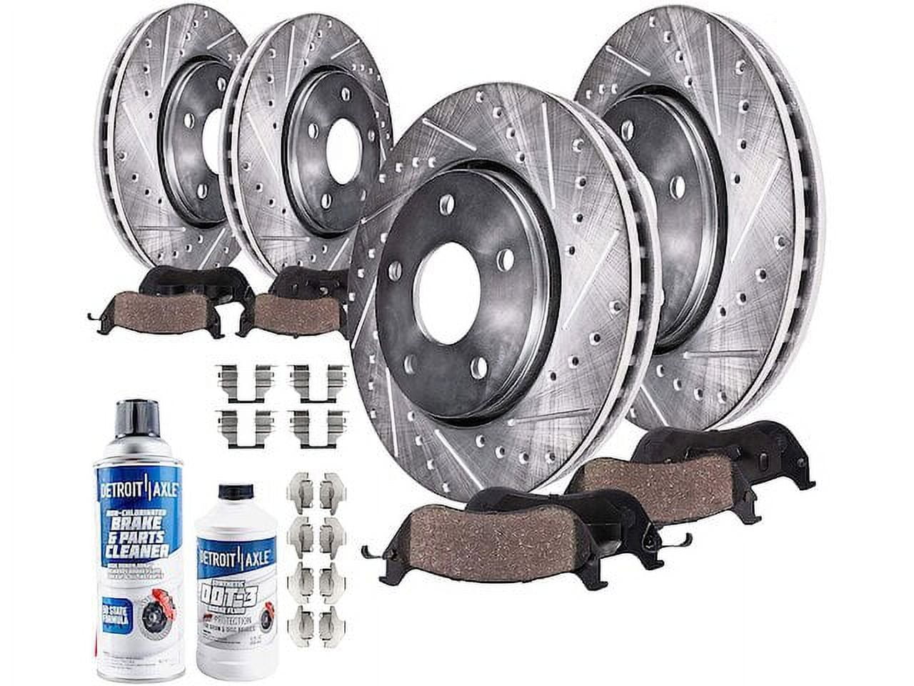 Front and Rear Brake Pad and Rotor Kit - Compatible with 2013 - 2019 Ford Explorer 2014 2015 2016 2017 2018