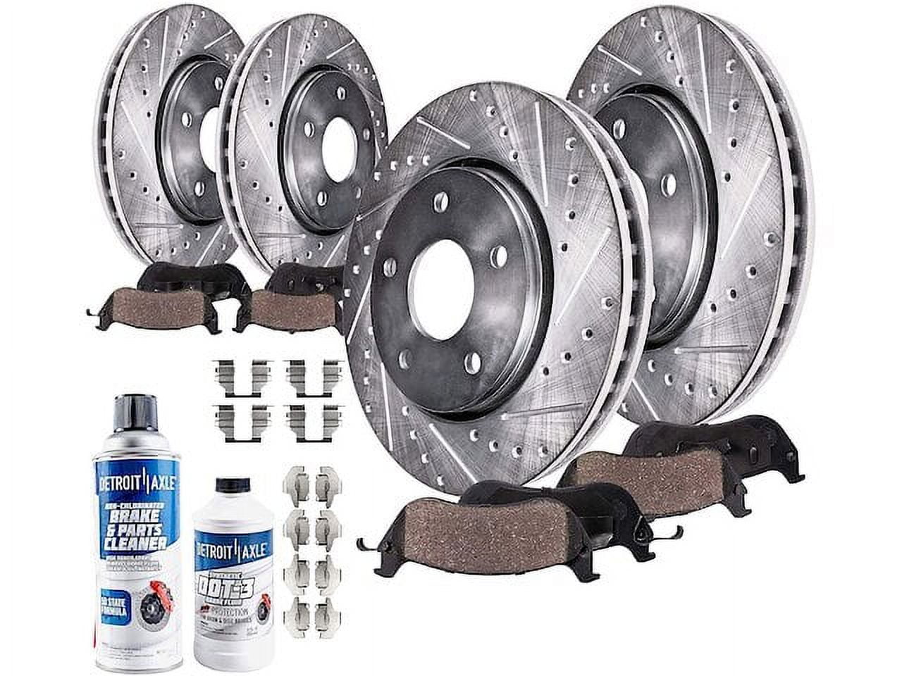 Front and Rear Brake Pad and Rotor Kit - Compatible with 2013 - 2019 Nissan Pathfinder 2014 2015 2016 2017 2018
