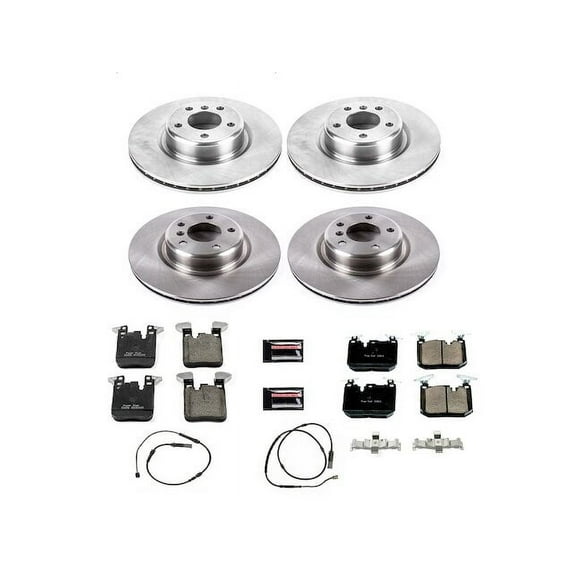 Front and Rear Brake Pad and Rotor Kit - Compatible with 2014 - 2016 BMW 228i 2015