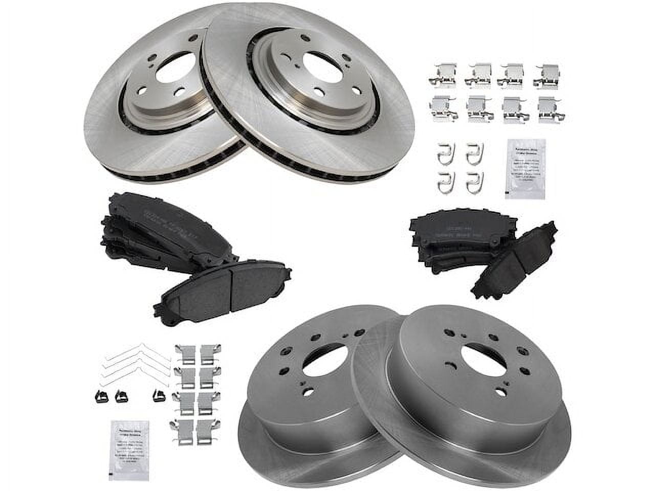 Front and Rear Brake Pad and Rotor Kit Compatible with 2014 2019