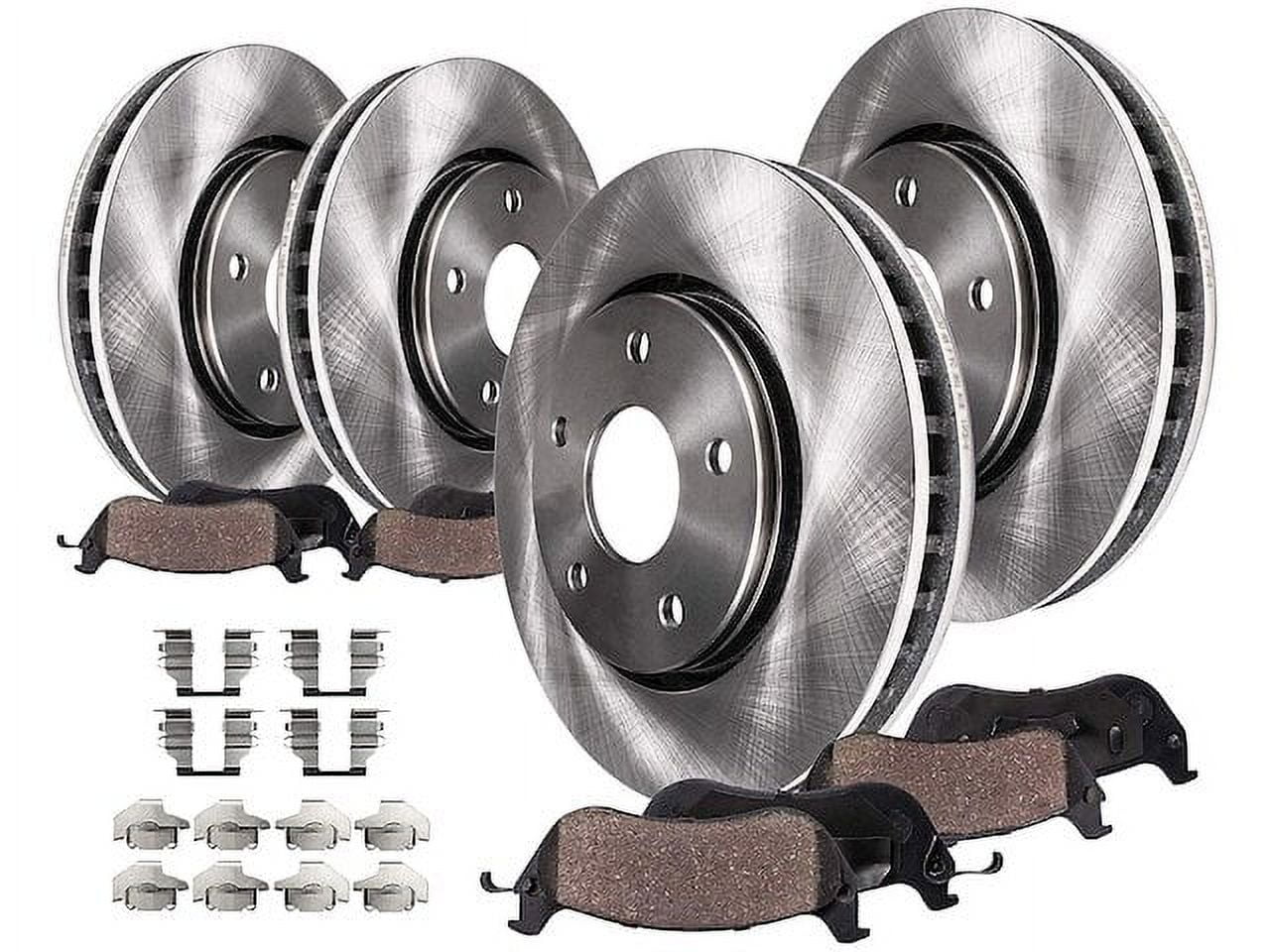 Front and Rear Brake Pad and Rotor Kit - Compatible with 2014 - 2020 Chevy Impala 2015 2016 2017 2018 2019