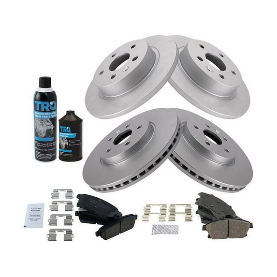 Front and Rear Brake Pad and Rotor Kit - Compatible with 2015 - 2017 Chevy Trax 2016