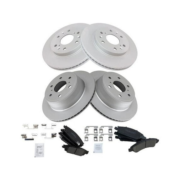 Front and Rear Brake Pad and Rotor Kit - Compatible with 2015 - 2020 Cadillac Escalade 2016 2017 2018 2019