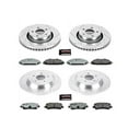 thumbnail image 1 of Front and Rear Brake Pad and Rotor Kit - Compatible with 2015 - 2020 Ford Mustang 2016 2017 2018 2019, 1 of 2