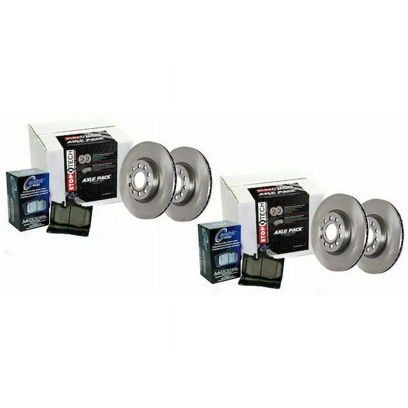 Front and Rear Brake Pad and Rotor Kit - Compatible with 2016 - 2021 Honda Pilot 2017 2018 2019 2020