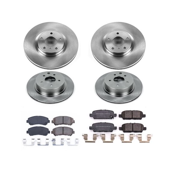 Front and Rear Brake Pad and Rotor Kit - Compatible with 2016 - 2023 Nissan Maxima 2017 2018 2019 2020 2021 2022