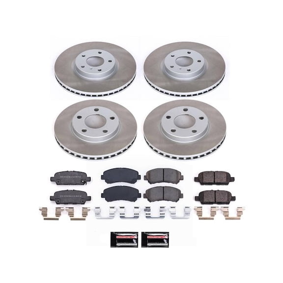 Front and Rear Brake Pad and Rotor Kit - Compatible with 2016 - 2023 Nissan Maxima 2017 2018 2019 2020 2021 2022