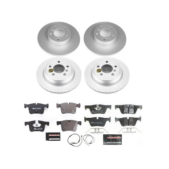 Front and Rear Brake Pad and Rotor Kit - Compatible with 2017 - 2018 BMW 330i