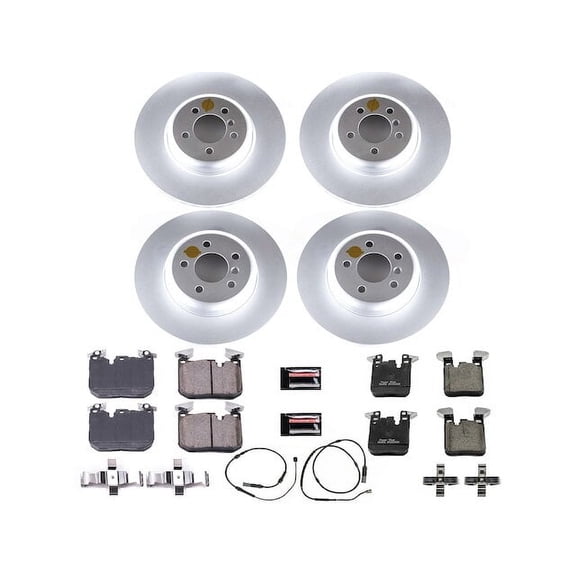 Front and Rear Brake Pad and Rotor Kit - Compatible with 2017 - 2020 BMW 440i xDrive Gran Coupe 2018 2019