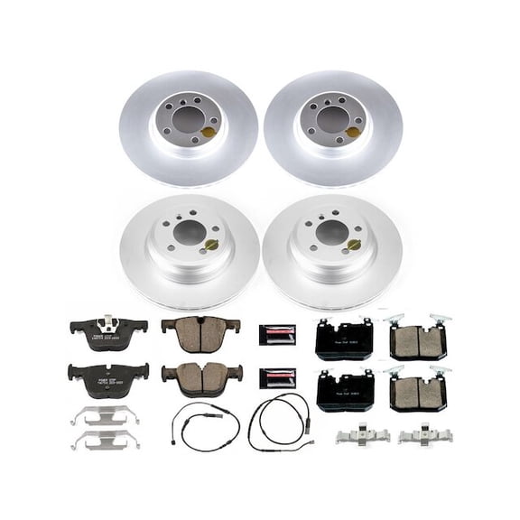 Front and Rear Brake Pad and Rotor Kit - Compatible with 2017 - 2020 BMW 440i xDrive Gran Coupe 2018 2019