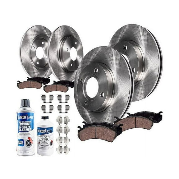 Front and Rear Brake Pad and Rotor Kit - Compatible with 2017 - 2020 Fiat 124 Spider 2018 2019