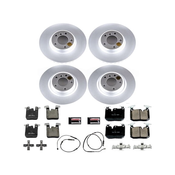 Front and Rear Brake Pad and Rotor Kit - Compatible with 2017 - 2021 BMW 230i xDrive 2018 2019 2020