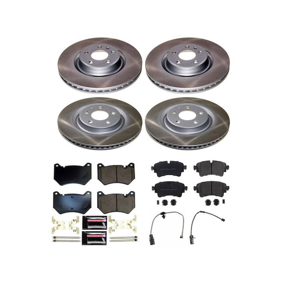 Front and Rear Brake Pad and Rotor Kit - Compatible with 2018 - 2020 Audi Q5 2019