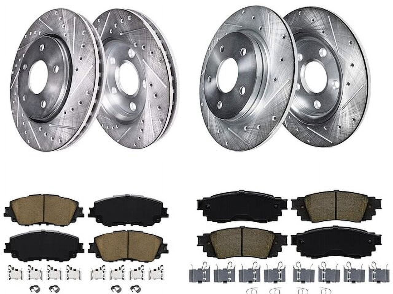 Front and Rear Brake Pad and Rotor Kit - Compatible with 2019 - 2021 ...