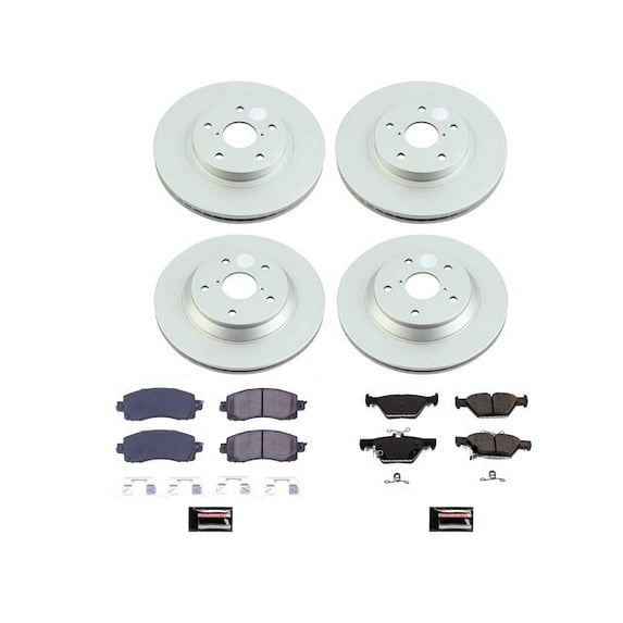 Front and Rear Brake Pad and Rotor Kit - Compatible with 2019 - 2022 Subaru Forester Base 2020 2021