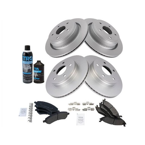 Front and Rear Brake Pad and Rotor Kit - Compatible with 2019 Ram 1500 Classic
