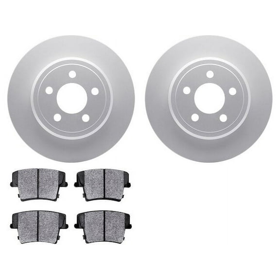 Front and Rear Brake Pad and Rotor Kit - Compatible with 2020 Land Rover Range Rover Evoque