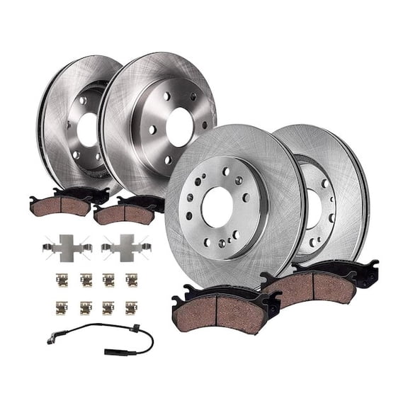 Front and Rear Brake Pad and Rotor Kit - Compatible with 2021 - 2023 Cadillac Escalade 2022