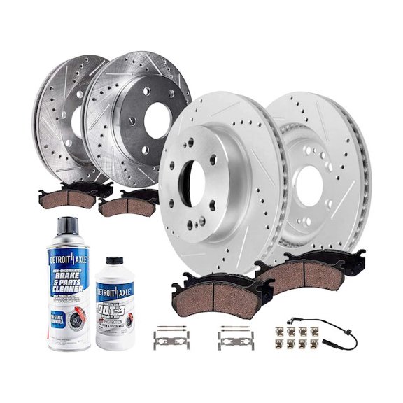 Front and Rear Brake Pad and Rotor Kit - Compatible with 2021 - 2023 Cadillac Escalade 2022