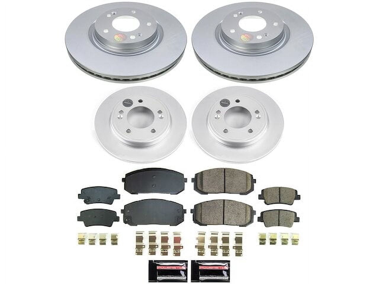 Front and Rear Brake Pad and Rotor Kit - Compatible with 2021 - 2024 ...