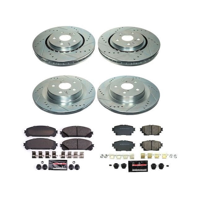 Front and Rear Brake Pad and Rotor Kit - Compatible with 2021 - 2024 ...