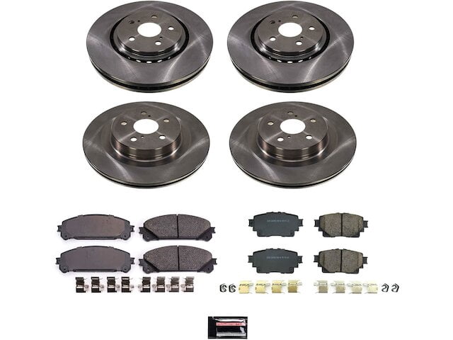 Front and Rear Brake Pad and Rotor Kit - Compatible with 2021 - 2024 ...