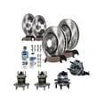 thumbnail image 1 of Front and Rear Brake Pad and Rotor and Wheel Hub Kit - Compatible with 2004 - 2012 Chevy Malibu 2005 2006 2007 2008 2009 2010 2011, 1 of 2