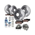 thumbnail image 1 of Front and Rear Brake Pad and Rotor and Wheel Hub Kit - Compatible with 2006 - 2007 Buick Rainier CXL, 1 of 2