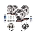 thumbnail image 1 of Front and Rear Brake Pad and Rotor and Wheel Hub Kit - Compatible with 2008 - 2014 Chevy Suburban 1500 2009 2010 2011 2012 2013, 1 of 2