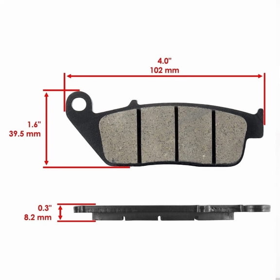 Front and Rear Brake Pads for Triumph Speedmaster 2005-2015