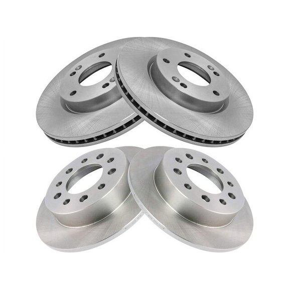 Front and Rear Brake Rotor Set 4 Piece - Compatible with 2003 - 2008 Hyundai Tiburon 2004 2005 2006 2007