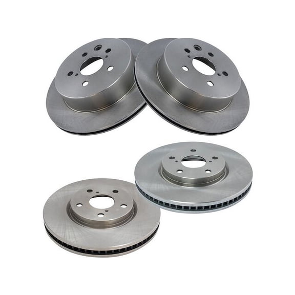 Front and Rear Brake Rotor Set 4 Piece - Compatible with 2006 GS300