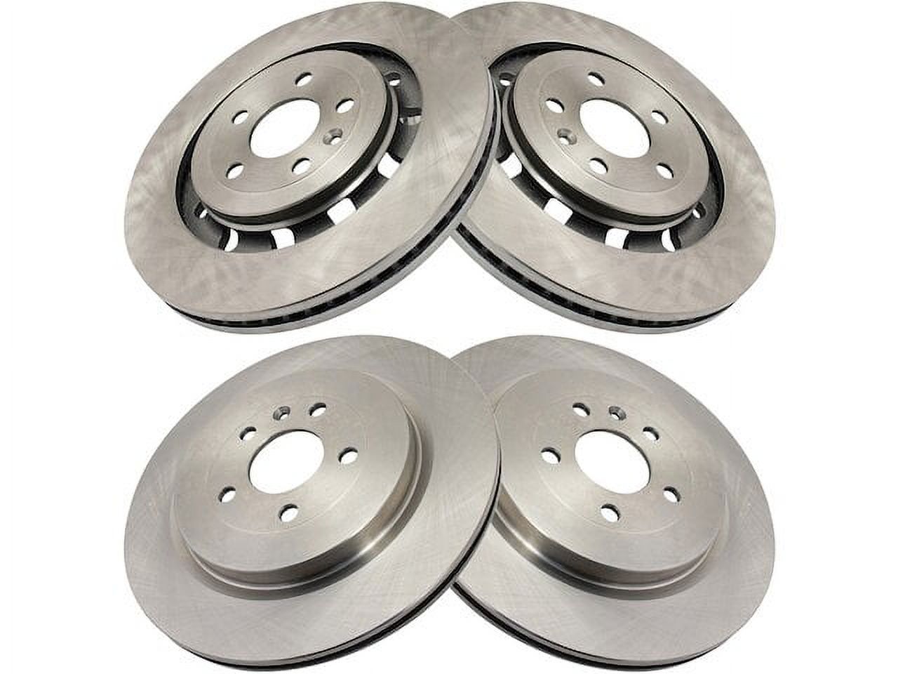 Front and Rear Brake Rotor Set 4 Piece - Compatible with 2013 - 2019 ...