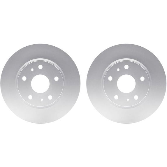 Front and Rear Brake Rotor Set - Compatible with 2010 - 2012 Land Rover Range Rover Supercharged - Dynamic Friction
