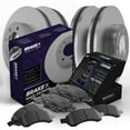 thumbnail image 1 of [Front and Rear] Brake X GEOMET Coated Replacement Disc Rotors and Premium Ceramic Brake Pads Kit | 12 Piece Set | For 2015 Ford F-150 5.0, 1 of 14