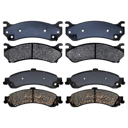 Front and Rear Ceramic Brake Pad Set Kit For Cadillac Chevrolet GMC