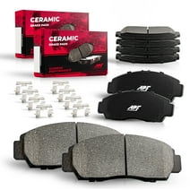 APF Full Pads Set compatible with 2008-2013 Cadillac Escalade EXT Ceramic Carbon Fiber Brake Pads