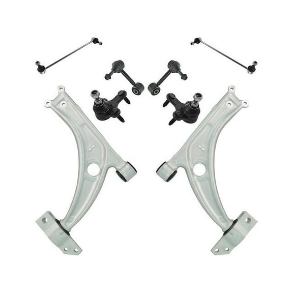 Front and Rear Control Arm Ball Joint Sway Bar Link Kit 8 Piece - Compatible with 2009 - 2017 Volkswagen CC 2010 2011 2012 2013 2014 2015 2016