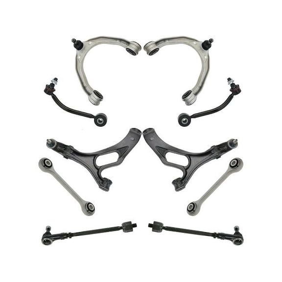 Front and Rear Control Arm Sway Bar Link Tie Rod Kit 10 Piece - Compatible with 2004 - 2010 Volkswagen Touareg 2005 2006 2007 2008 2009