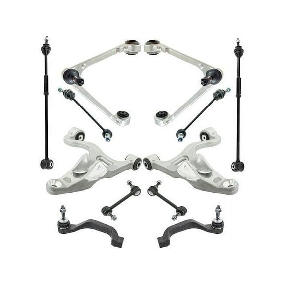 Front and Rear Control Arm Sway Bar Link Tie Rod Kit 12 Piece - Compatible with 2003 - 2005 Ford Thunderbird 2004