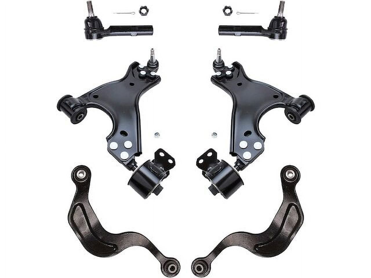 Front and Rear Control Arm and Tie Rod End Kit - Compatible with 2009 ...