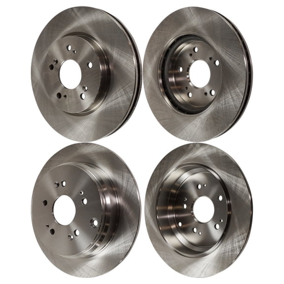 Front and Rear Disc Brake Rotors For Acura RDX Honda CR-V All Wheel Drive