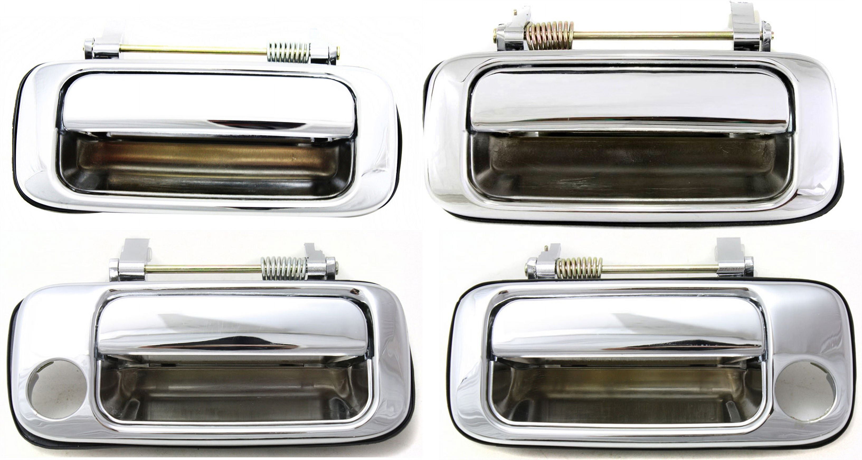 Front & Rear Exterior Door Handle Set For Ram 1500/2500/3500 – Chrome & Black, 4pc