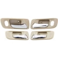thumbnail image 1 of Front and Rear Interior Door Handles Beige bezel with chrome lever Front Driver and Passenger Side With door lock hole for 1998-2002 Honda Accord DX, 1 of 4