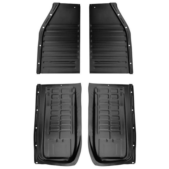 Front and Rear Left and Right Floor Panel Kit. Fits 49-72 Volkswagen Beetle, 71-72 Volkswagen Super Beetle