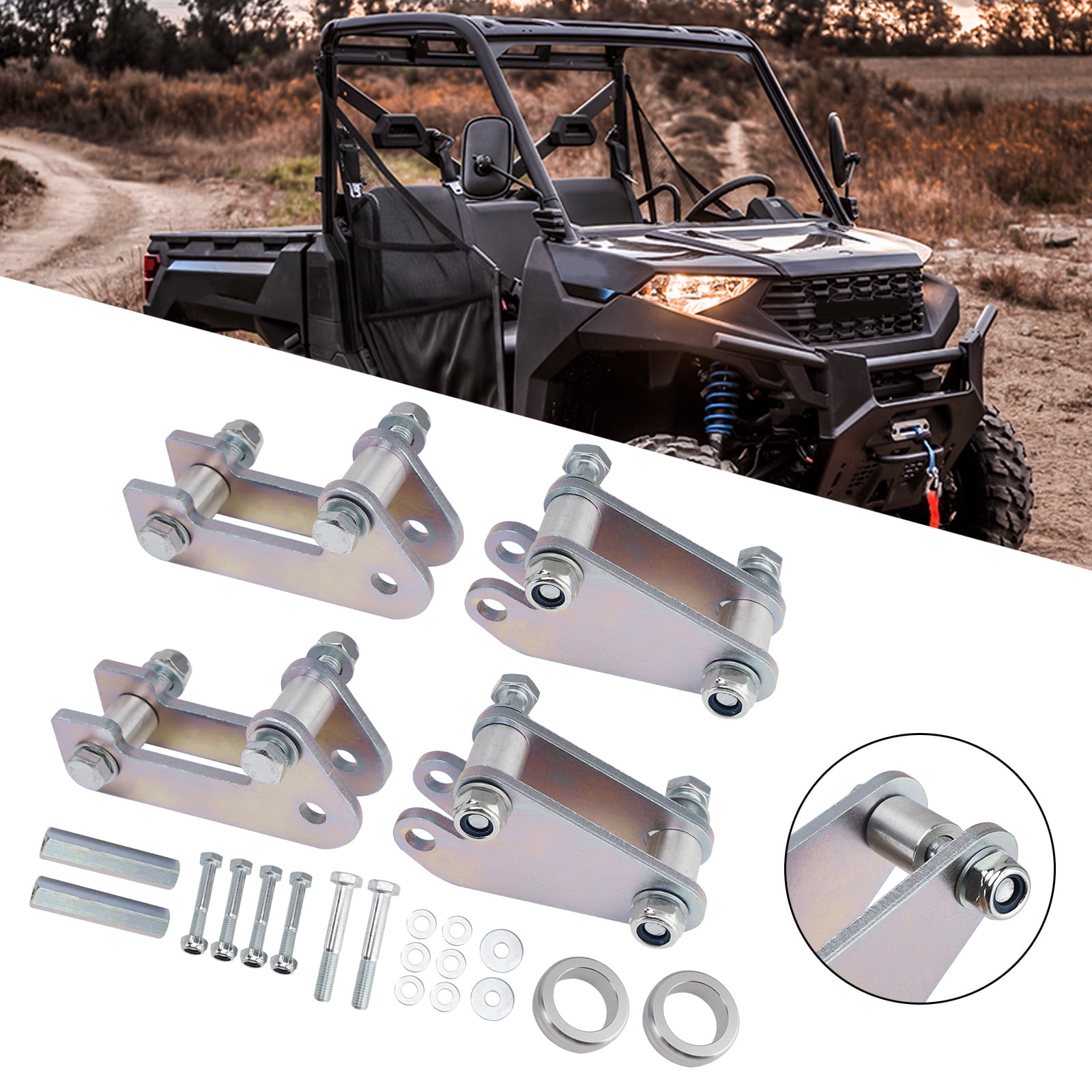 Front and Rear Lift Kit 3 Inch Suspension for Polaris Ranger XP 1000 Crew 2018-2025