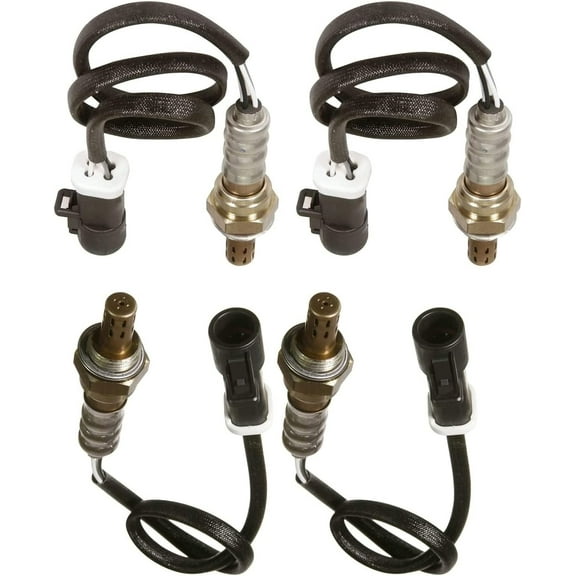Front and Rear Oxygen Sensors Compatible with Ford E-150 VAN,E-250 VAN,E-350 SUPER DUTY,EXPEDITION,EXPLORER, EXPLORER SPORT TRAC 4pcs o2 sensor