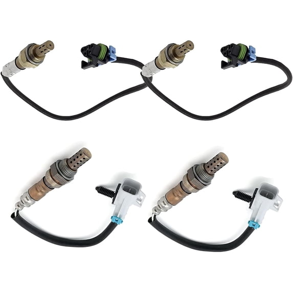 Front and Rear Oxygen Sensors Compatible with SATURN 2010 VUE V6 3.6L 4pcs o2 sensor