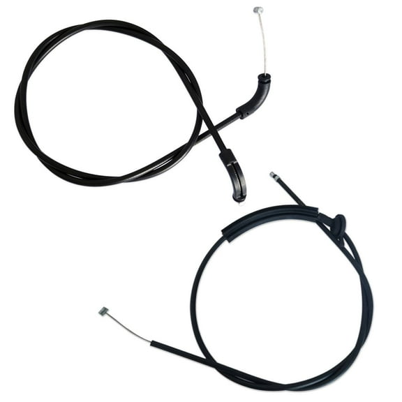 Front and Rear Release Cable Kit - 2-Piece Set, Black